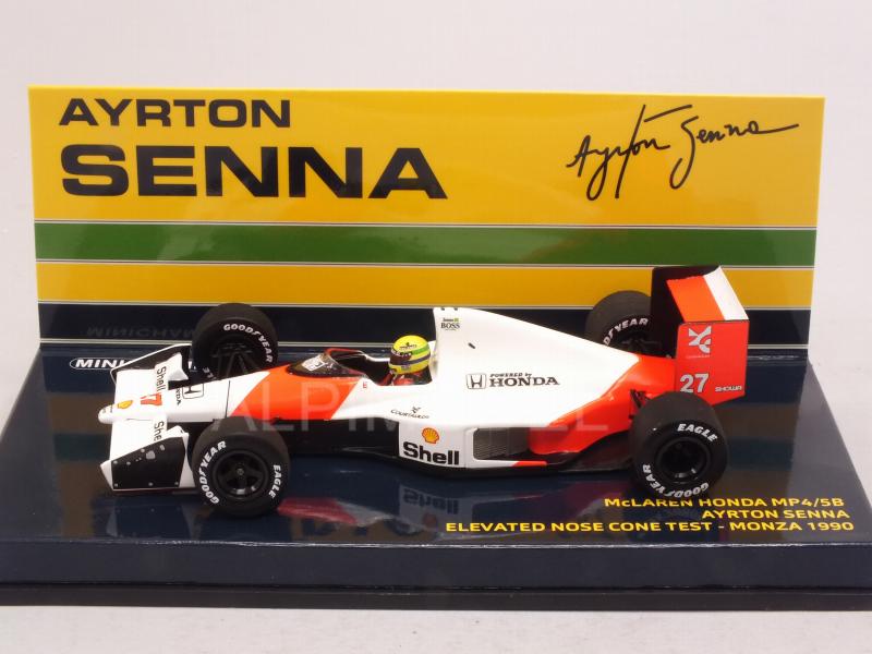 McLaren MP4/5B Honda Elevated Nose Cone Test Monza 1990 Ayrton Senna - minichamps
