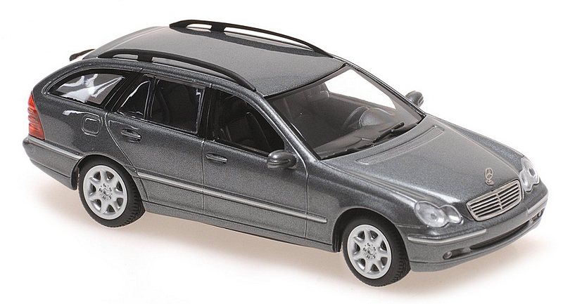 Mercedes C-Class T-Model (S203) 2001 (Grey Metallic) 'Maxichamps' Edition by minichamps