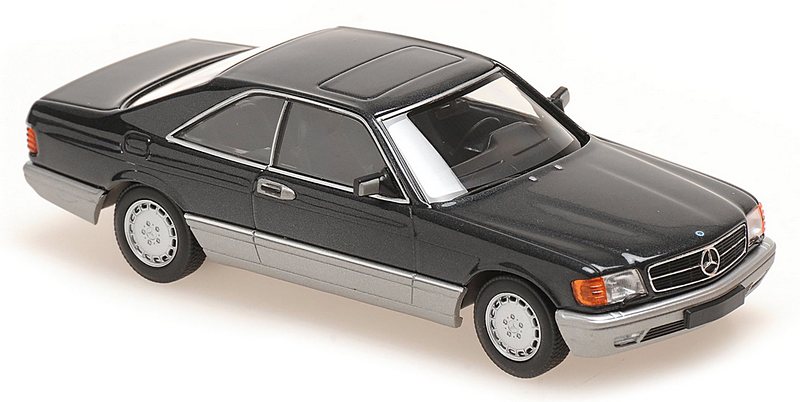Mercedes 560 SEC (C126) 1986 (Black)  'Maxichamps' Edition by minichamps