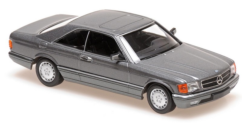 Mercedes 560 SEC (C126) 1980 (Grey Metallic)  'Maxichamps' Edition by minichamps