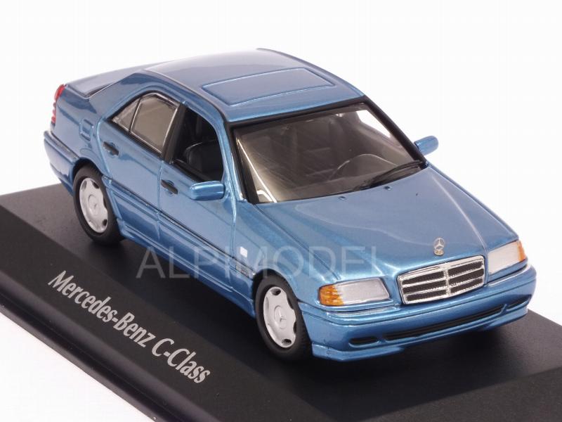Mercedes C-Class 1997 (Blue Metallic)  'Maxichamps' Edition - minichamps