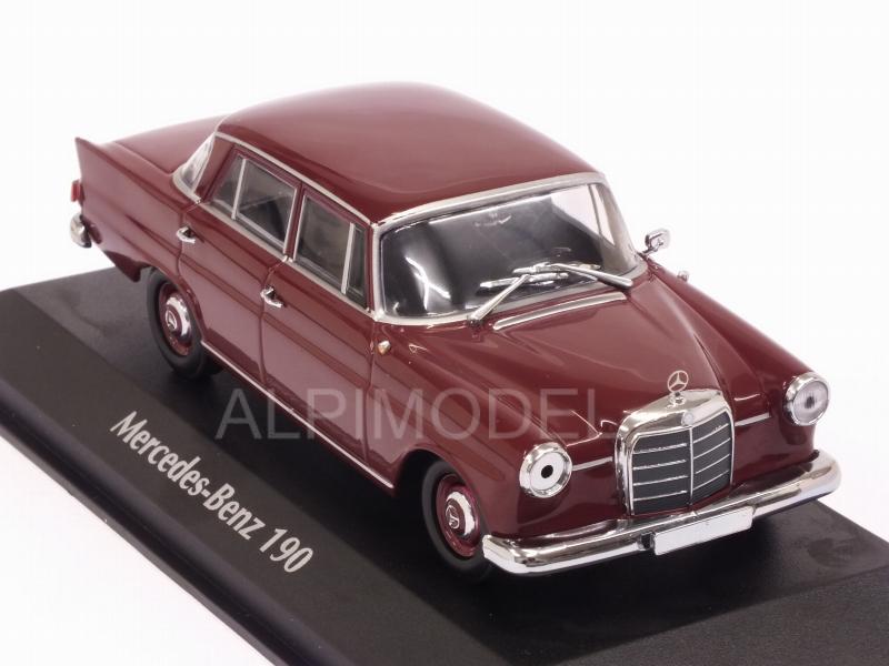 Mercedes 190 1961 (Dark Red)   'Maxichamps' Edition - minichamps