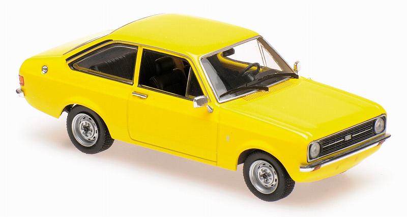 Ford Escort 1975 (Yellow) 'Maxichamps' Edition by minichamps