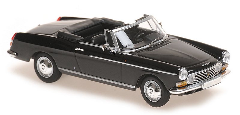 Peugeot 404 Cabriolet 1962 (Black)  'Maxichamps' Edition by minichamps