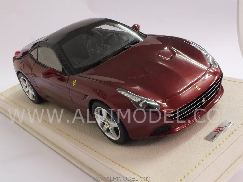 Ferrari California T 2014 closed (Rosso California)   with display case - mr-collection
