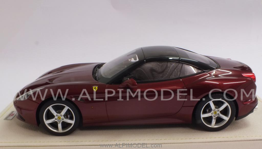 Ferrari California T 2014 closed (Rosso California)   with display case - mr-collection