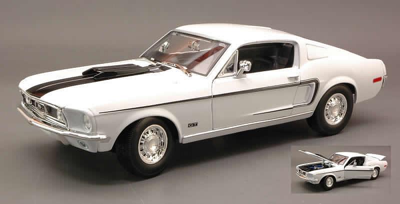 Ford Mustang GT Cobra Jet 1968 (White) by maisto