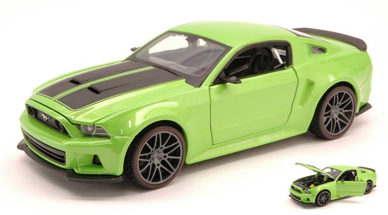 Ford Mustang Street Racer 2014 (Green/Black) by maisto