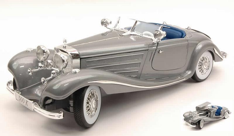 Mercedes 500K Type Special Roadster 1936 (Silver) by maisto