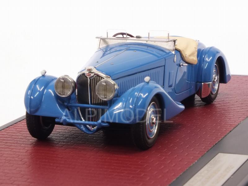 Bugatti T57S Corsica Roadster Malcolm Campbell 1937 half open screen (Blue) by matrix-models