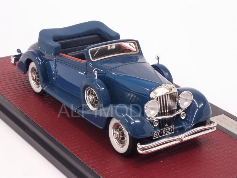 Duesemberg J Cabriolet D'Ieteren Open 1935 (Blue) - matrix-models
