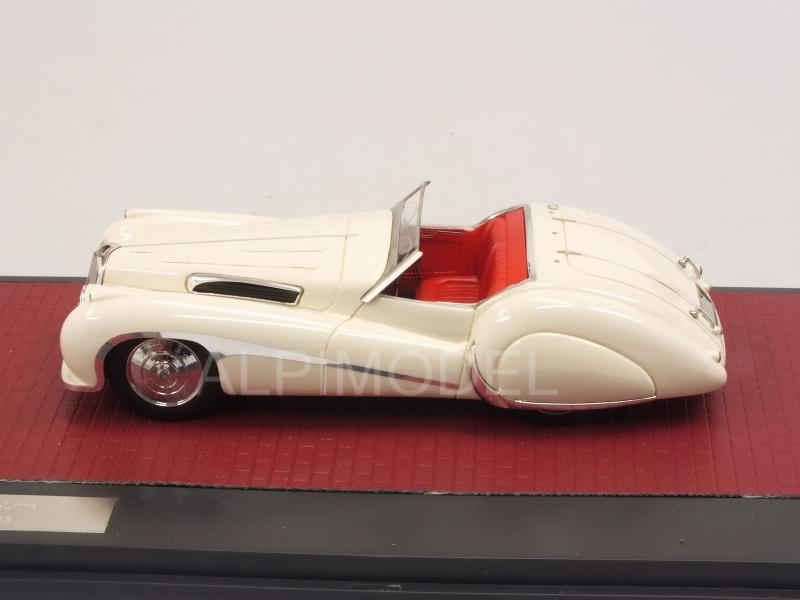 Jaguar SS100 2.5 Litre Roadster Vanden Plas 1939 (White) - matrix-models