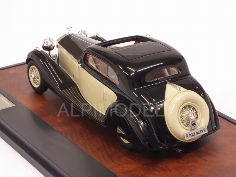 Rolls Royce Phantom II Continental Sports Coupe Maharajah Jodhpur 1935 (Black/Cream) - matrix-models