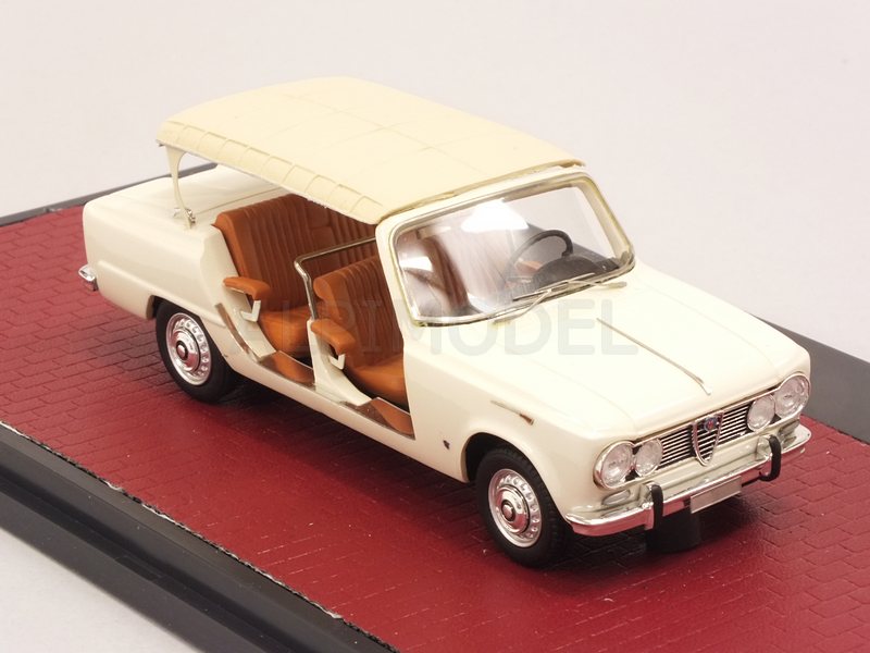 Alfa Romeo Giulia Torpedo Colli closed 1965 (White) - matrix-models