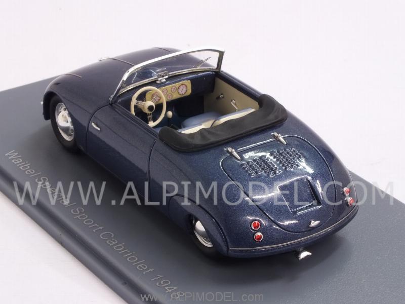 Waibel Porsche Special Sport Cabriolet 1948 (Metallic Blue) - neo