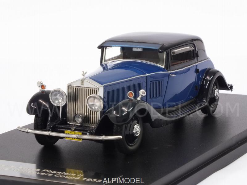 Rolls Royce Phantom II Continental Windovers Coupe 1933 (Black/Blue) by neo