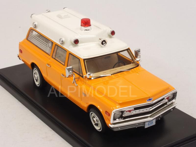 Chevrolet Suburban Ambulance 1970 (Orange/White) - neo