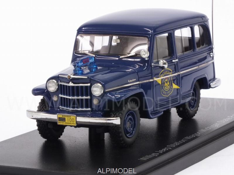 Jeep Willys Station Wagon Michigan State Police 1954 by neo