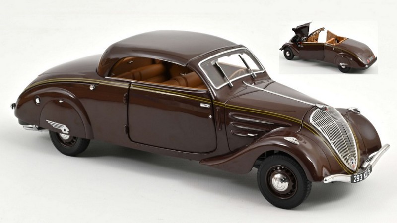 Peugeot 402 Eclipse 1937 (Chocolate Brown) by norev