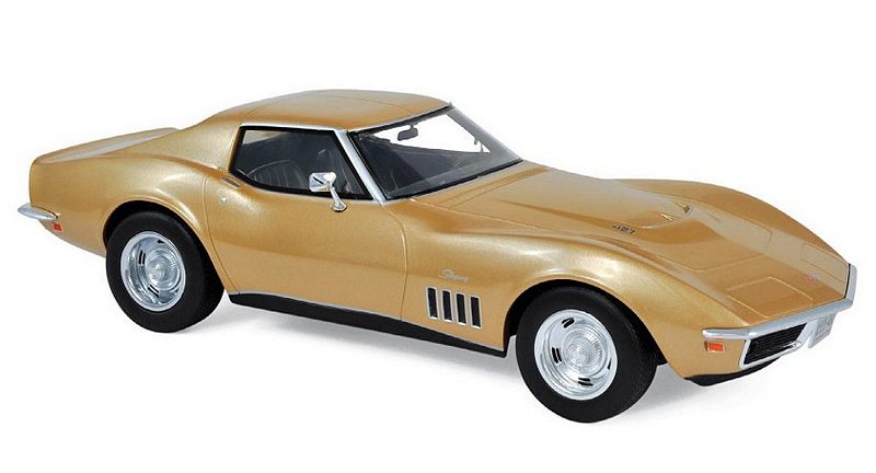 Chevrolet Corvette Coupe 1969 (Gold Metallic) by norev