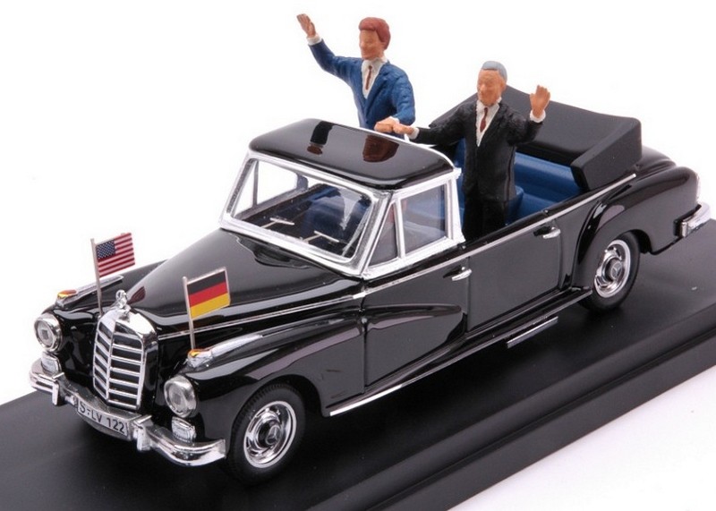 Mercedes 300D Landaulet 1963 Adenauer-Kennedy (with figures) by rio