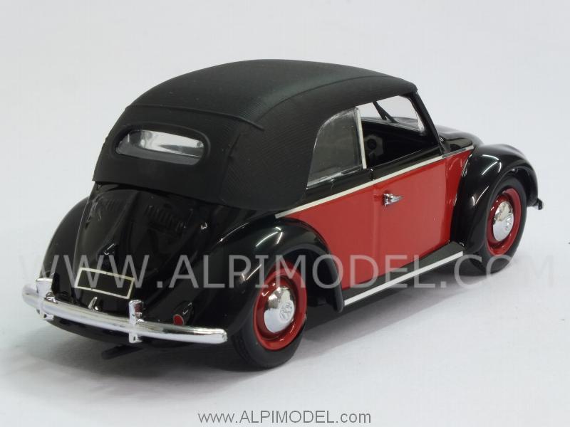 Volkswagen Beetle Cabriolet Karmann 1949 (Black/Red) - rio