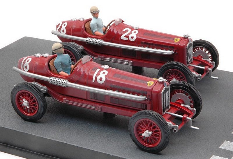 Alfa Romeo P3 GP Tripoli 1934 #18 Winner Varzi + #28 2nd Moll - rio