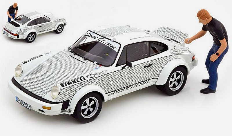 Porsche 911 with Walter Rohrl figure by schuco