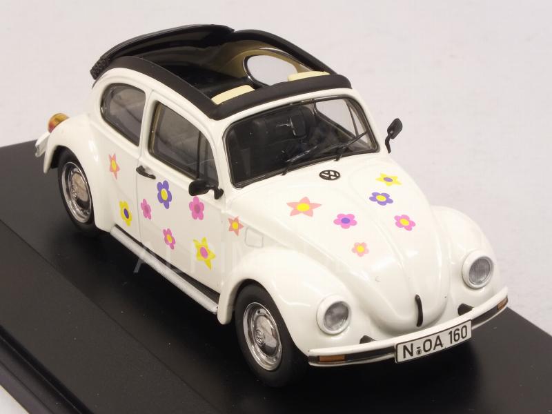 Volkswagen Beetle Open-Air Blumen (White) - schuco