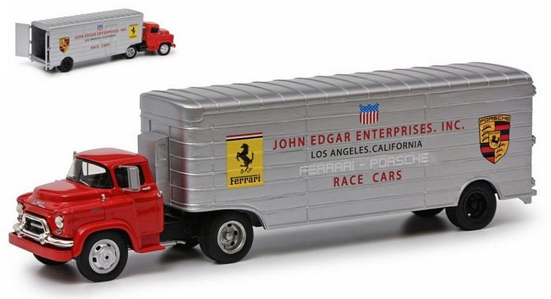 Ferrari-Porsche Race Transporter John Edgar Enterprise Los Angeles by schuco