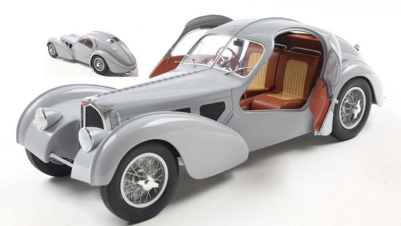 Bugatti Atlantic Type 57 SC 1937 (Matt Silver) by solido