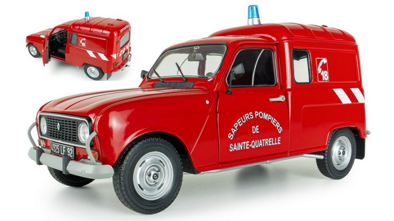 Renault R4L F4 Van Sapeurs Pompiers 1976 by solido