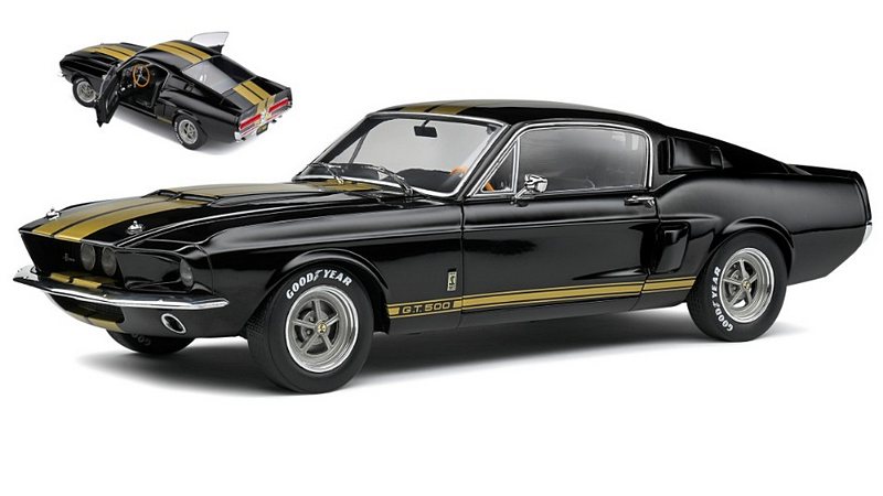 Shelby Ford Mustang GT500 1967 (Black) by solido