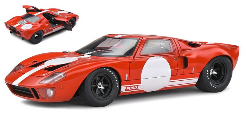 Ford GT40 Mk1 1968 (Red Racing) by solido