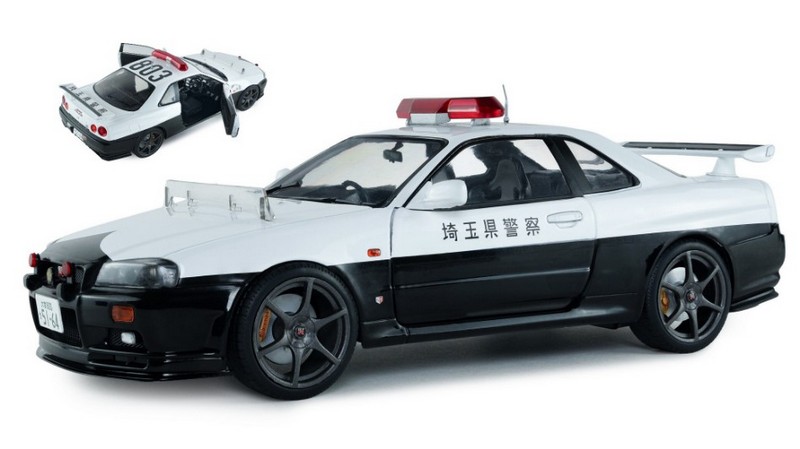 Nissan Skyline GT-Rr (BNR34) Japanese Police 1999 by solido