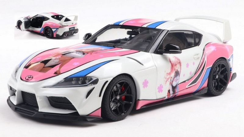 Toyota Supra GR Itasha 2024 (White/Pink) by solido