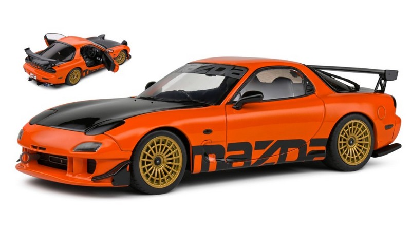 Mazda RX7 FD3RS 1999 (Orange) by solido