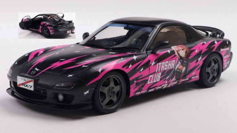 Mazda RX-7 (FD3RS) Works Itasha Coupe 1999 (Black/Violet) by solido