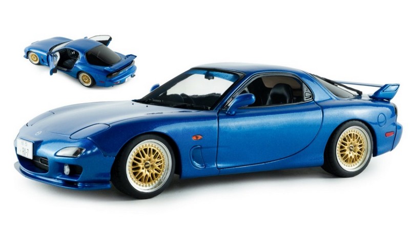 Mazda RX7 FD3S 1999 (Blue Mica) by solido