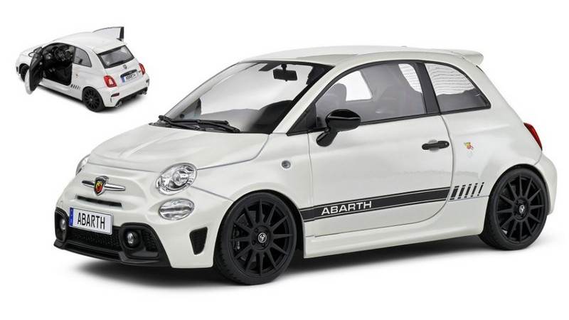 Fiat 500 Abarth 595 2022 (White) by solido