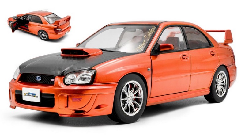 Subaru Impreza WRX STI 2003 (Met.Orange) by solido