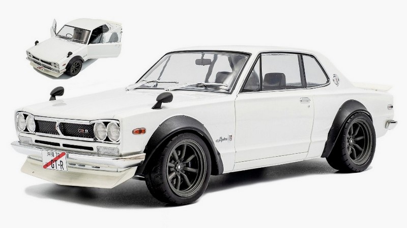 Nissan Skyline (C10) Hakosuka Works 1970 (Pearl White) by solido
