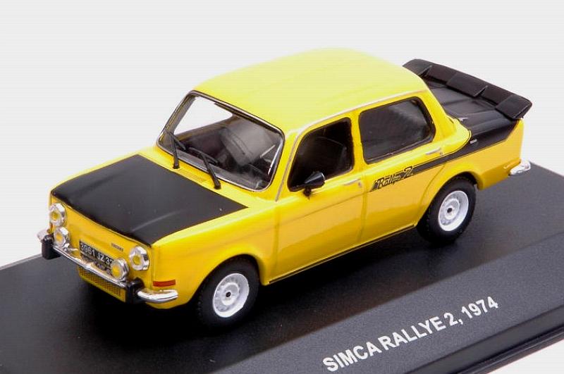 Simca Rally 2 1974 (Yellow/Black) by solido