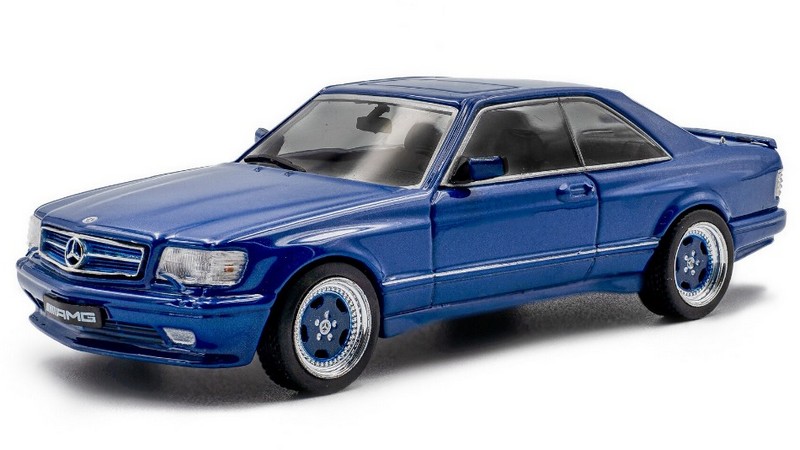 Mercedes 560 SEC AMG Wide Body 1990 (Linarite Blue Pearl) by solido