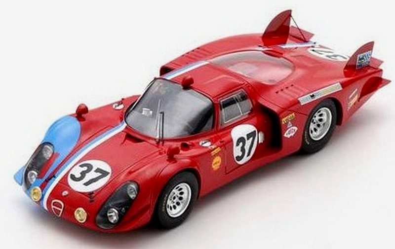 Alfa Romeo 33/2 #37 Le Mans 1968 Pilette - Slotemaker by spark-model