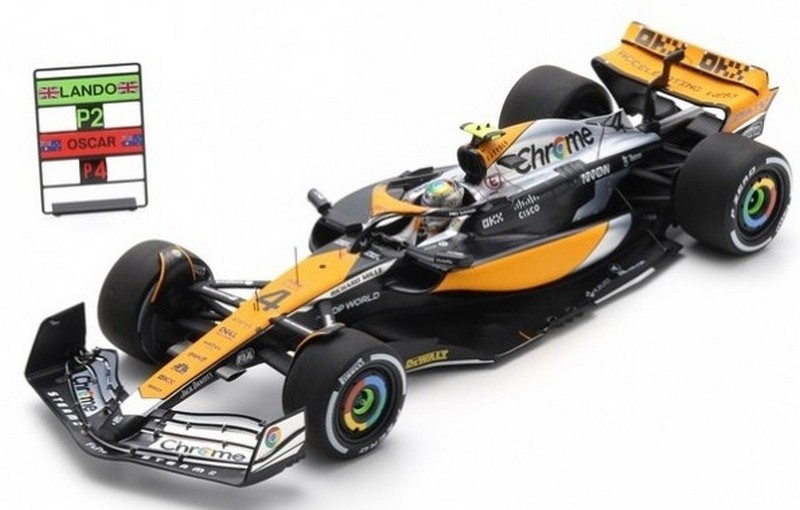 McLaren MCL60 #4 British Gp 2023 Lando Norris (with Pit Board) by spark-model