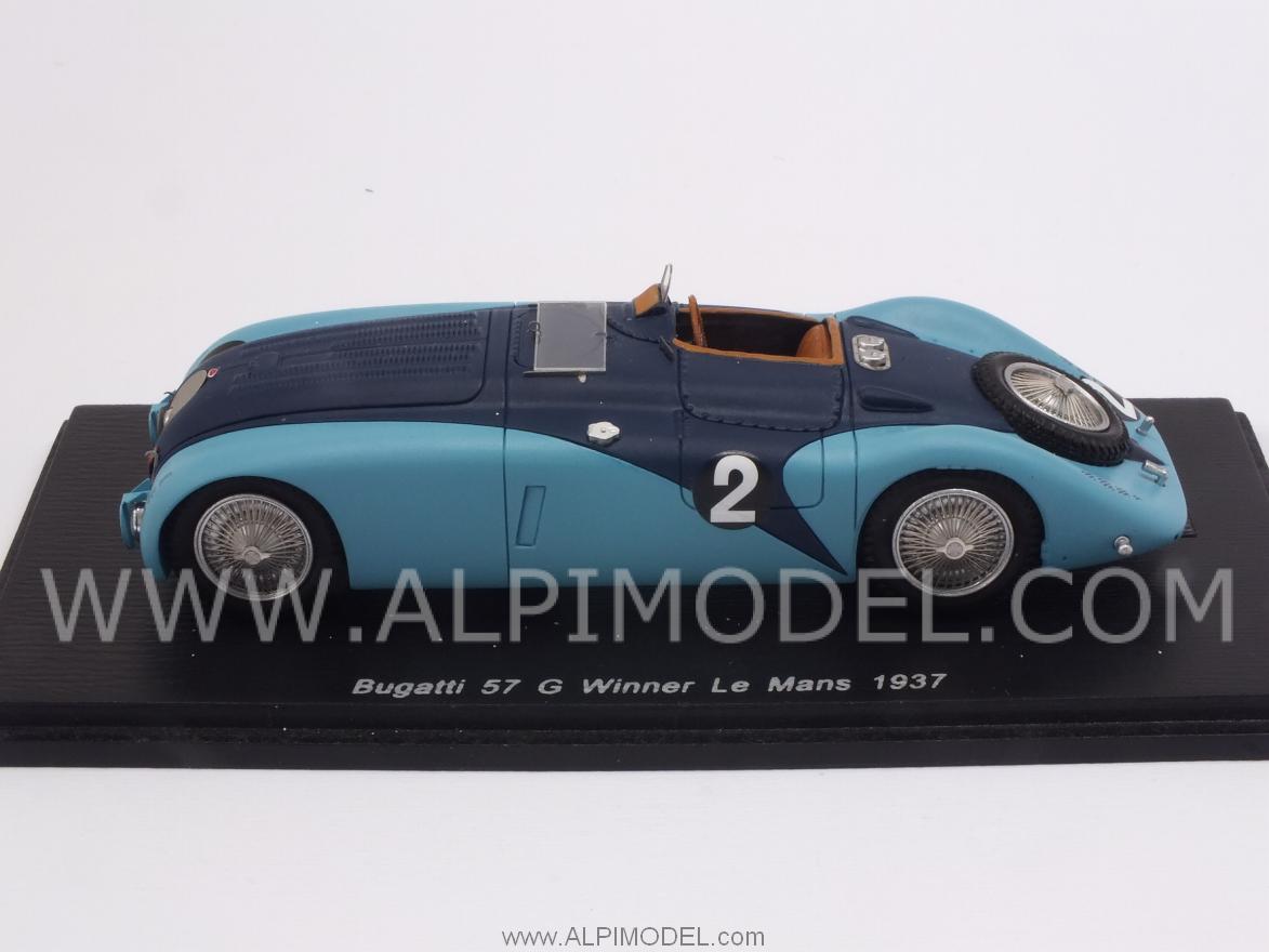 Bugatti 57G #2 Winner Le Mans 1937 Wimille - Benoist - spark-model