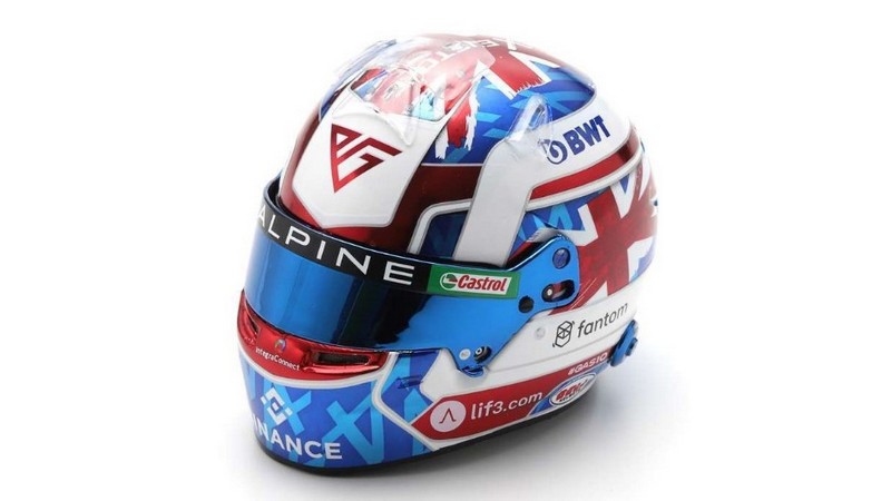 Helmet Pierre Gasly British GP 2023 BWT Alpine by spark-model