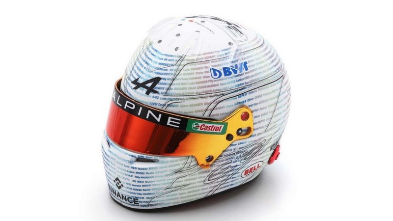 Helmet BWT Alpine Esteban Ocon British GP 2023 BWT Alpine by spark-model