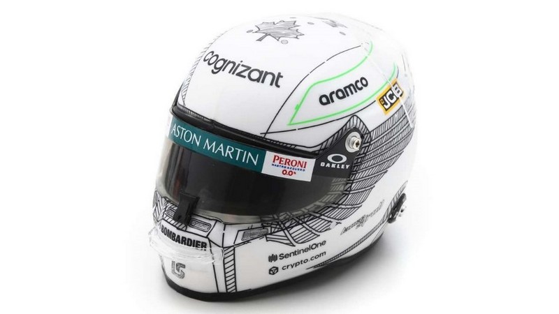 Helmet Lance Stroll GP Japan 2023 Aston Martin by spark-model